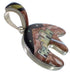 Sterling Silver Multicolor Native American Design Bear Pendant EX31222
